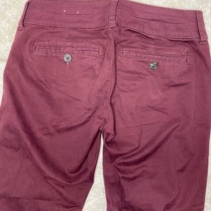 Maroon American eagle skinny jeans